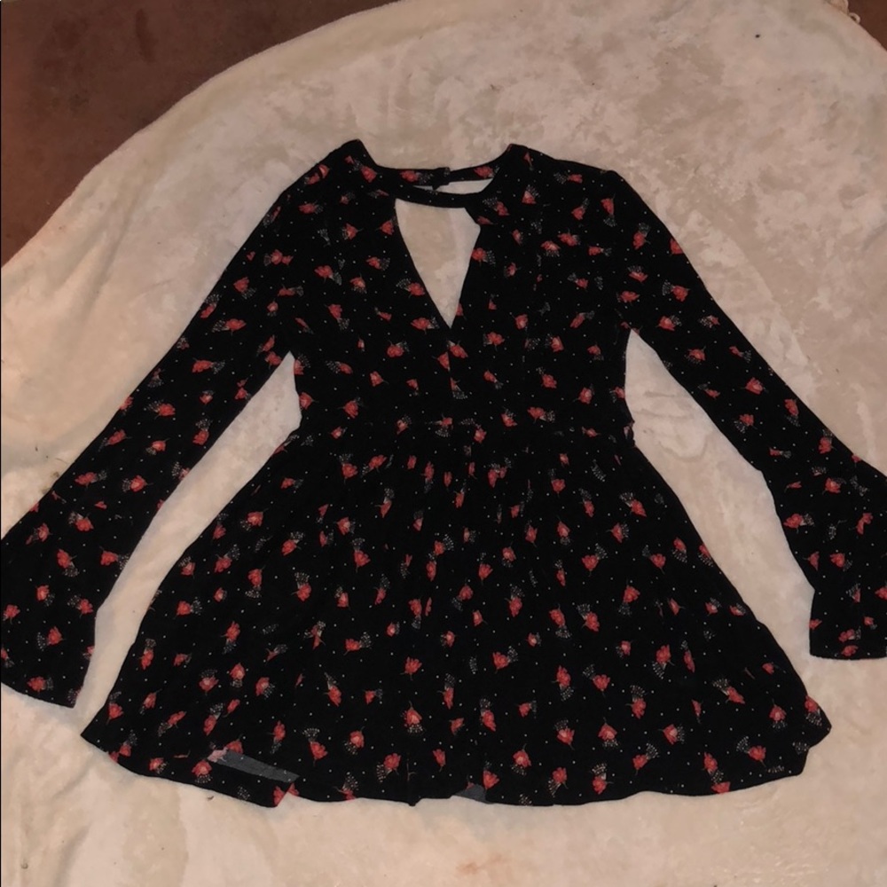 Black Flower Dress